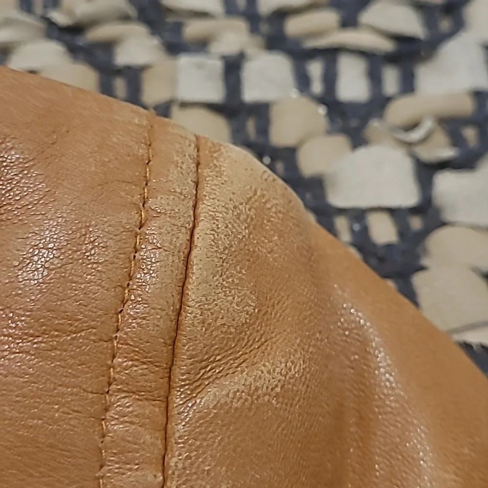 MICHAEL KORS CLASSIC BUTTERSCOTCH TAN LEATHER JACKET COAT - Picture 7 of 16